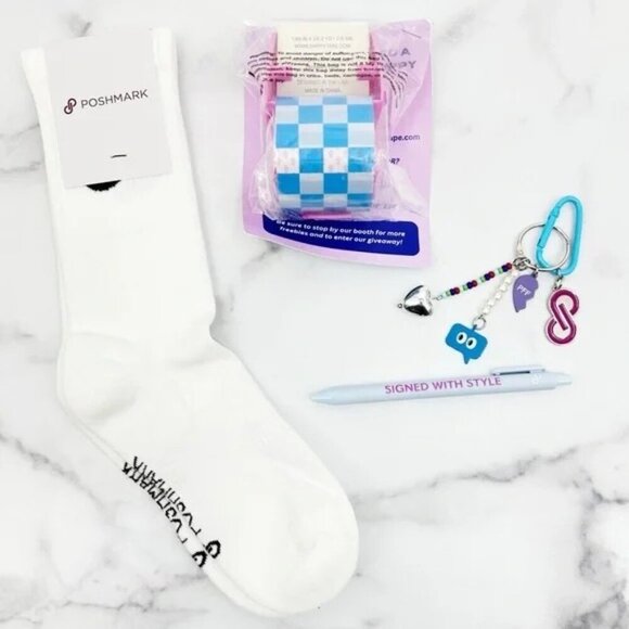 PoshFest 2025 Exclusive Swag Bag Tote, Stickers, Socks, Packaging + More - Picture 4 of 7